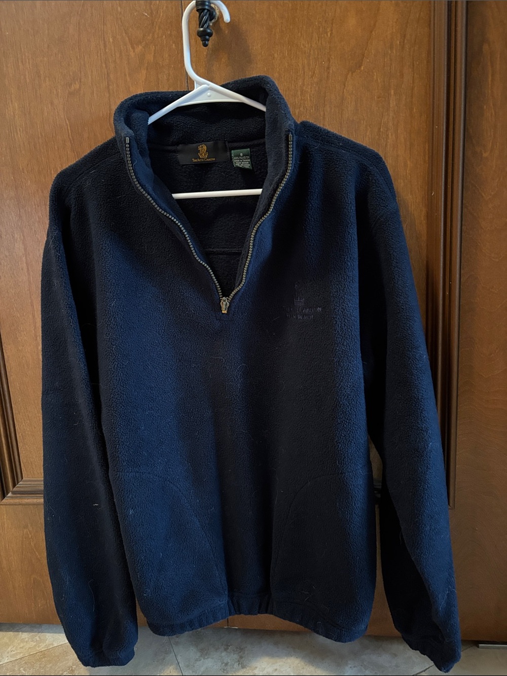 Women's Navy Quarter-Zip Fleece Pullover